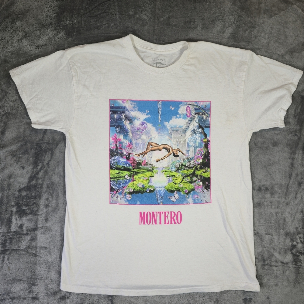 Lil Nas X Montero Album T Shirt Size Large White